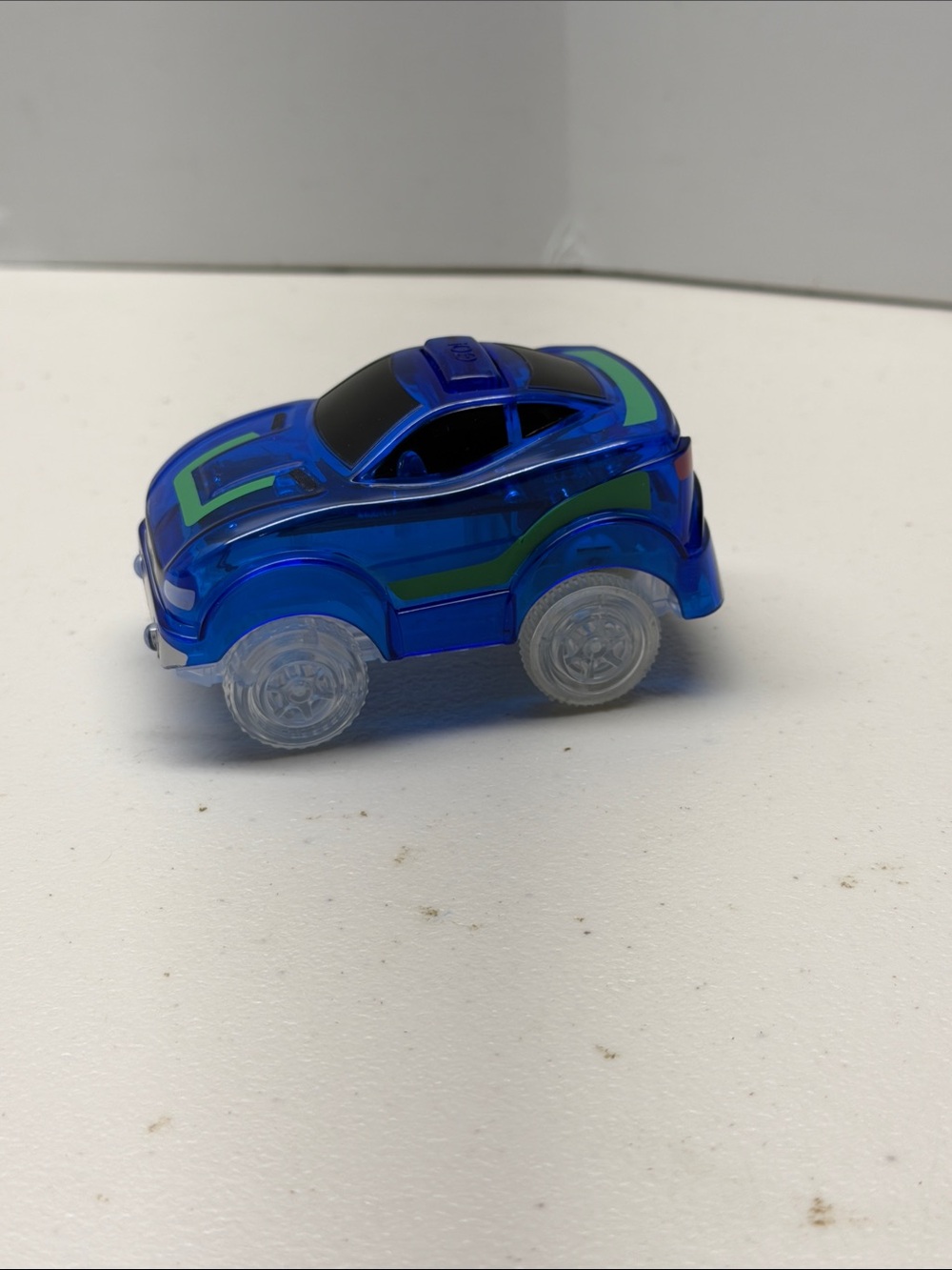 Magic Tracks Blue Racing Car LED Light Up — Tested & Working
